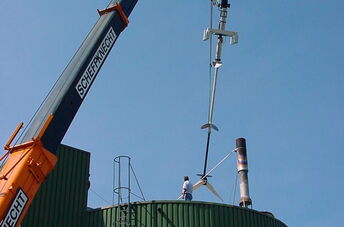 La instalación de tratamiento de aguas residuales 11er Nahrungsmittel GmbH está dotada de la tecnología de agitación streisal. En el digestor se halla un agitador vertical Biobull®.